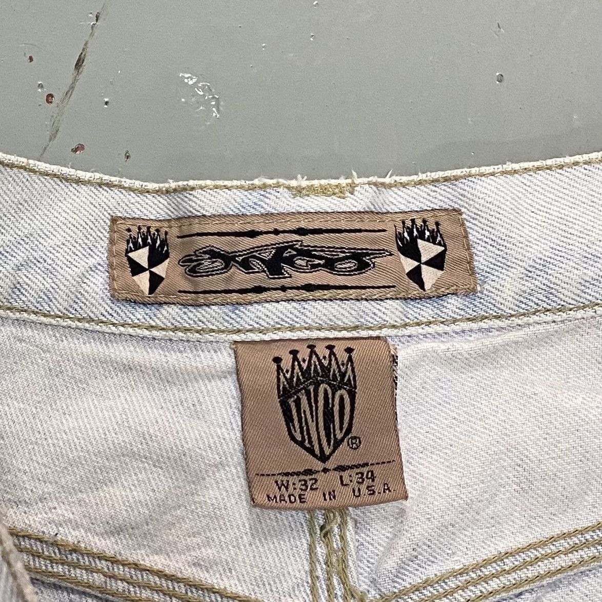 JNCO × Vintage Vintage Jnco Crown Jeans Pants Jorts Hoodie Y2K Baggy Size US 31 - 5 Thumbnail