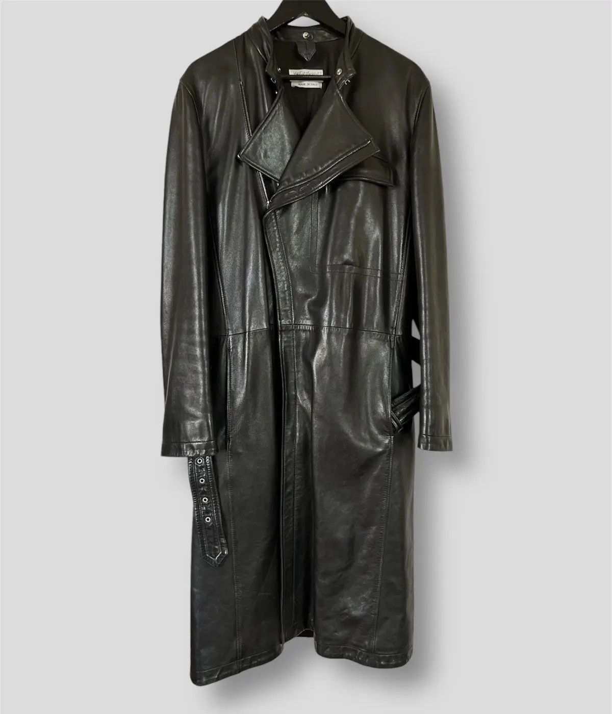 FW01 Saint Laurent Leather Coat TomFord Chrome Hearts Jacket
