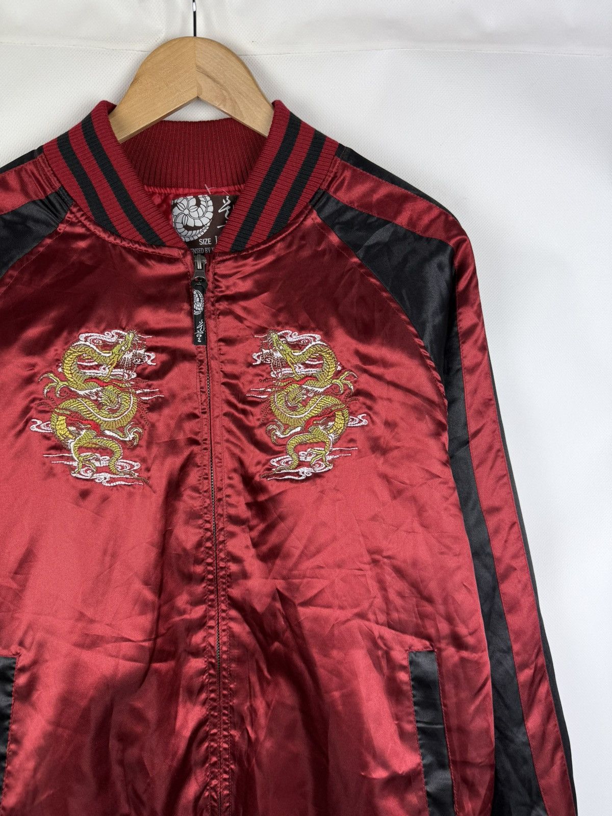 Japanese Brand YDU Co Men’s Japanese Embroidered Bomber Jacket Size L Size US L / EU 52-54 / 3 - 5 Thumbnail