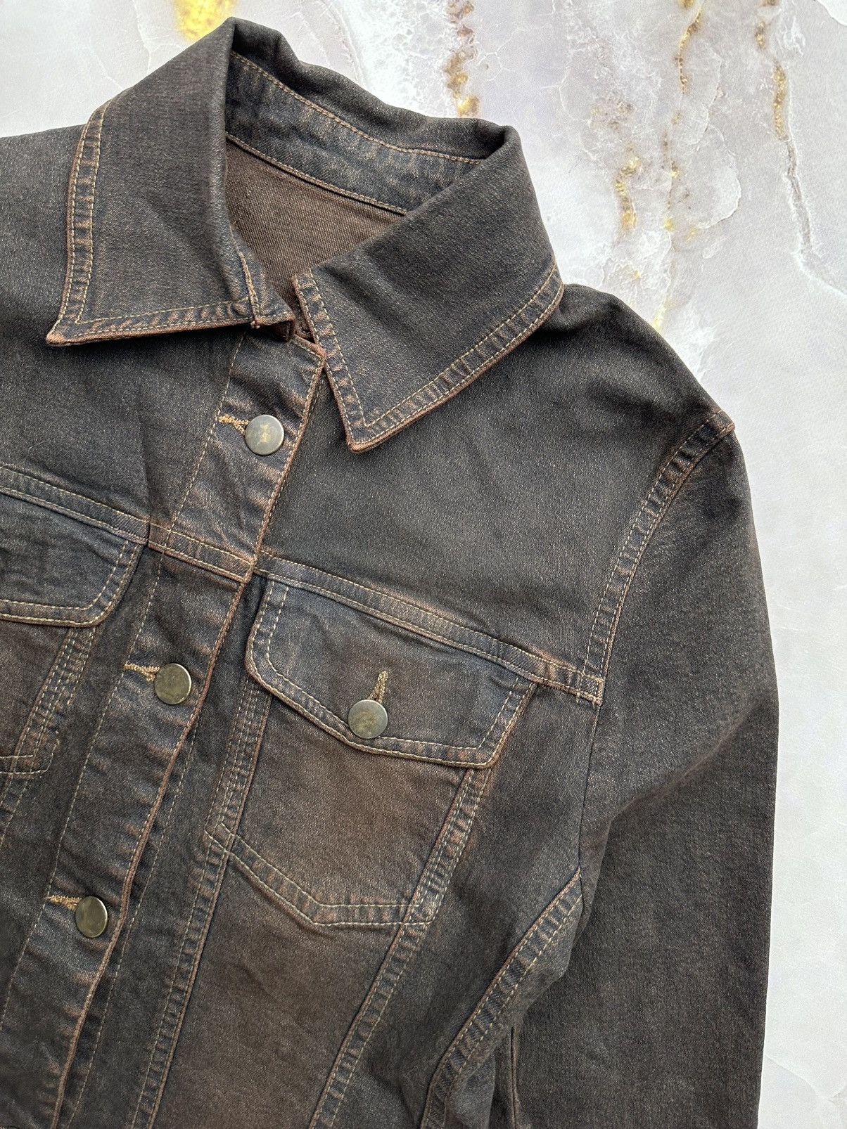 Japanese Brand Vintage Denim Jacket Size S / US 4 / IT 40 - 3 Thumbnail