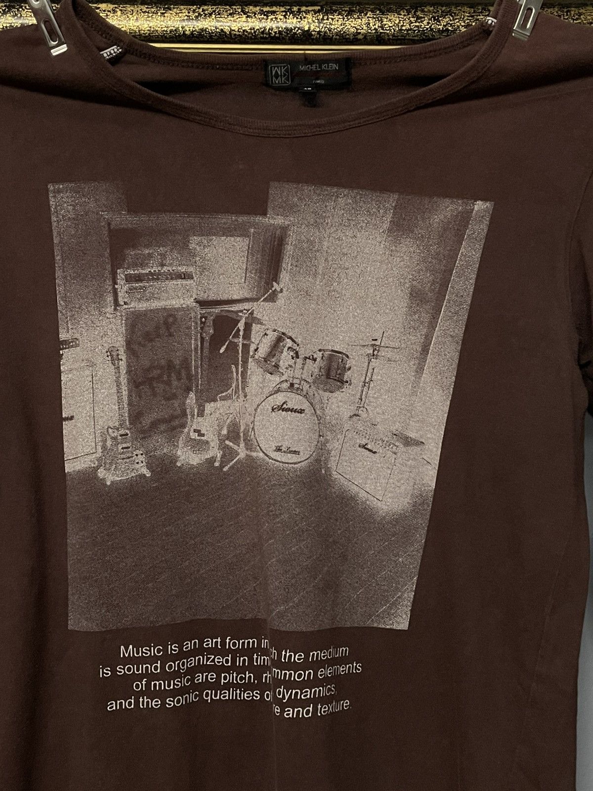 Michel Klein Vintage 1990s Japan Michel Klein ‘Music Is Art’ Longsleeve Size US S / EU 44-46 / 1 - 3 Thumbnail
