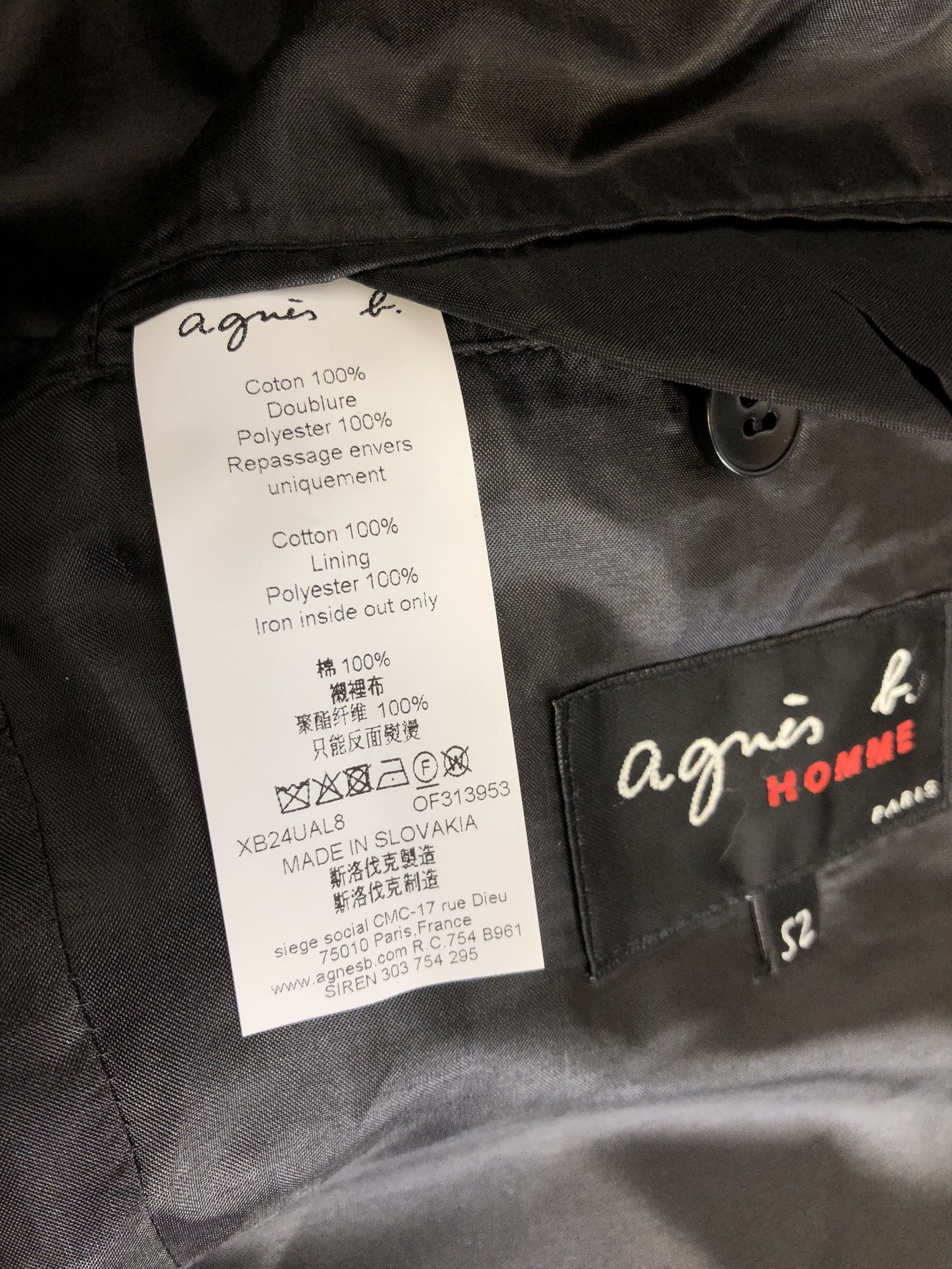 agnes b. Agnes B Men's Blazer Size 52R - 9 Thumbnail