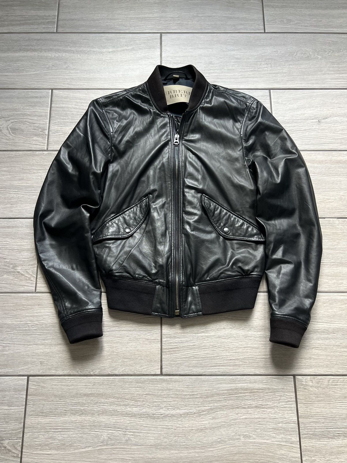 Burberry Burberry Brit Leather Black Jacket XS Size US XS / EU 42 / 0 - 2 Thumbnail