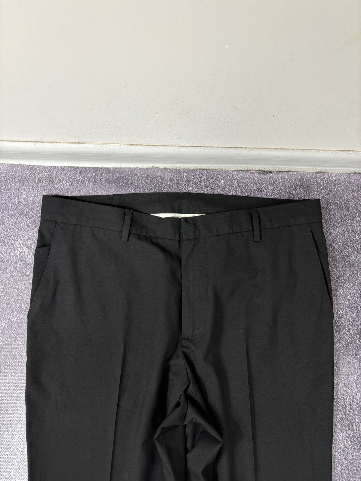 Versace Jeans Couture Versace Jeans Couture Men’s Black Relaxed Fit Dress Pants Size US 38 / EU 54 - 6 Thumbnail