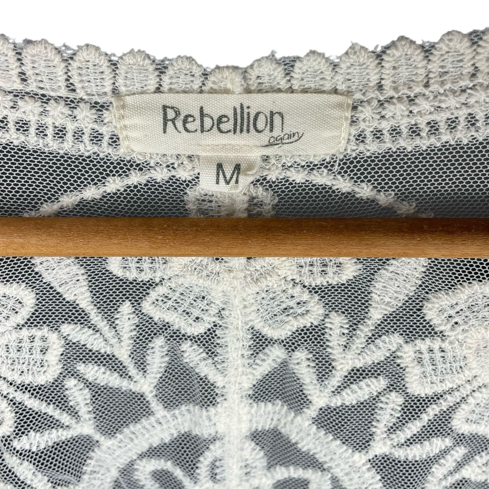 Other Rebellion Lace Mesh Embroidered Top Size M / US 6-8 / IT 42-44 - 8 Thumbnail