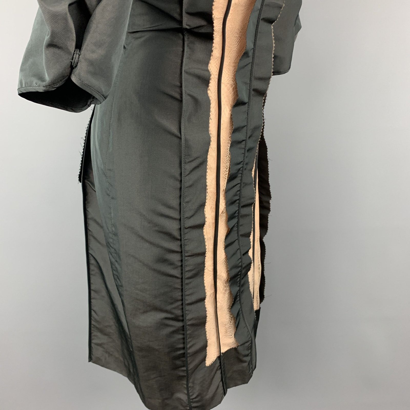 Stella McCartney Size 6 Black Taffeta Inside Out Balloon Sleeve Cocktail Size M / US 6-8 / IT 42-44 - 7 Thumbnail