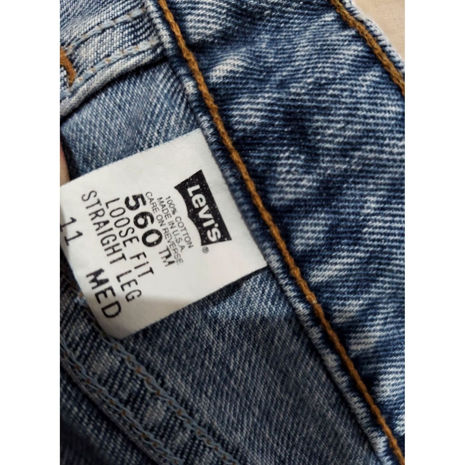 Levi's VINTAGE Levi's Jeans Womens 560 Tapered Denim 11 M Blue Jeans Women Girls Mens? Size 32" / US 10 / IT 46 - 7 Thumbnail