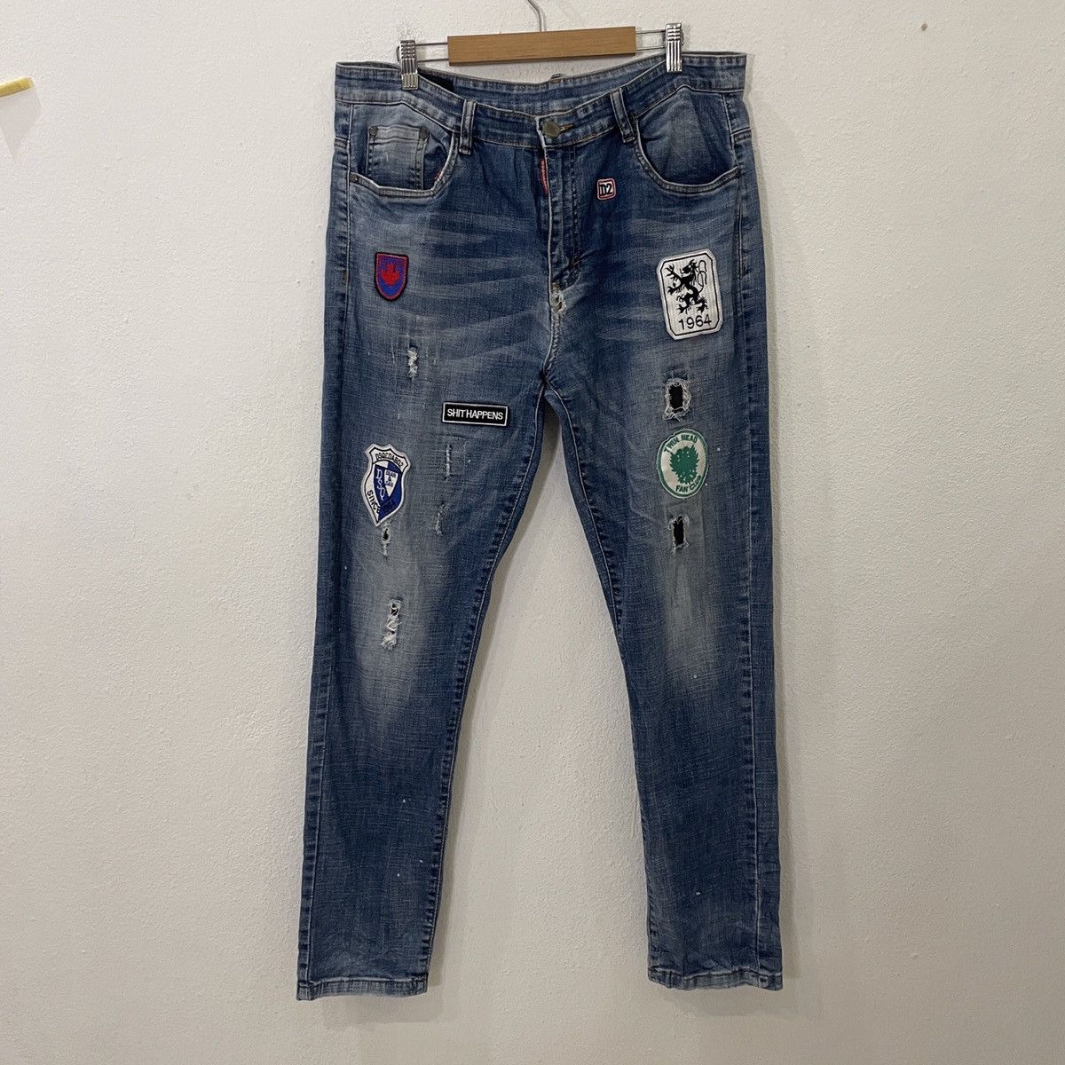 Dsquared2 Vintage Dsquared2 Distressed Denim Jeans Size US 36 / EU 52 - 1 Thumbnail
