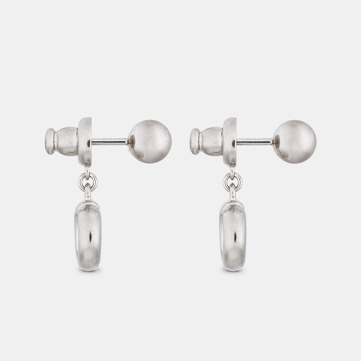 Dior o1bcso1str0126 Size:OS/Cd Navy Earrings in Silver Size ONE SIZE - 2 Thumbnail