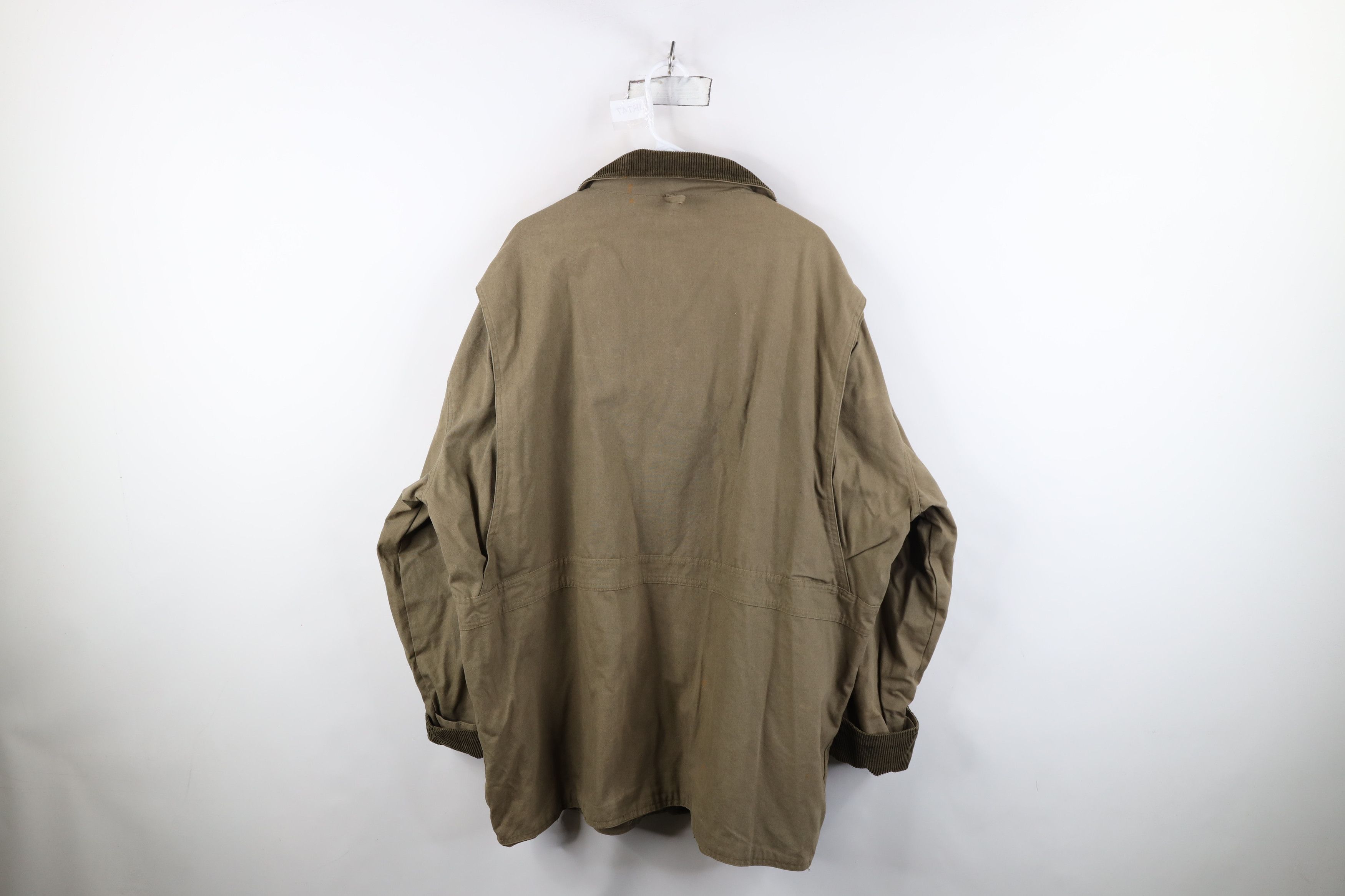 Vintage Vintage 90s Streetwear Lined Canvas Chore Barn Jacket Green Size US XL / EU 56 / 4 - 14 Thumbnail