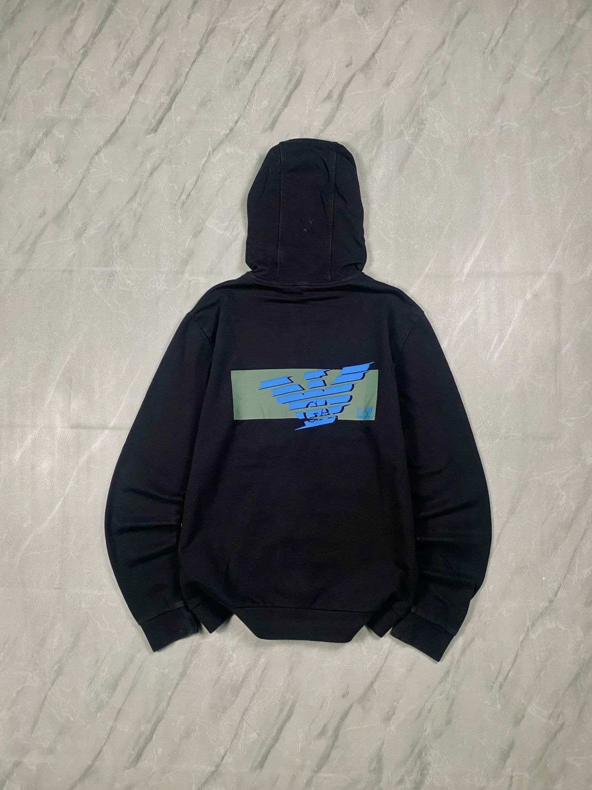 Emporio Armani OG Vintage y2k Emporio Armani Luxury Zip Up Hoodie Size US M / EU 48-50 / 2 - 1 Thumbnail