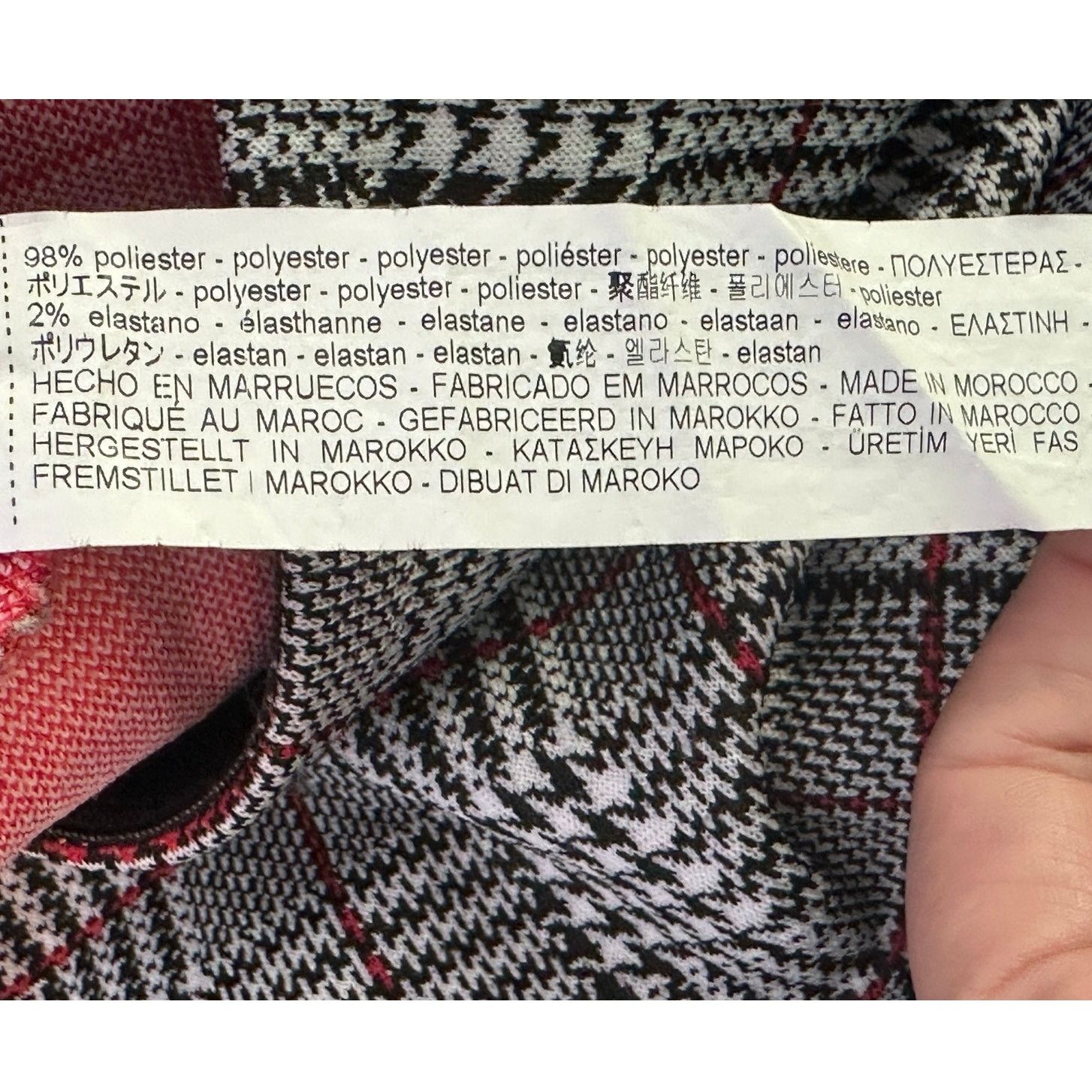 Bershka Bershka black white plaid pull on mini skirt size Medium Size 30" / US 8 / IT 44 - 4 Thumbnail