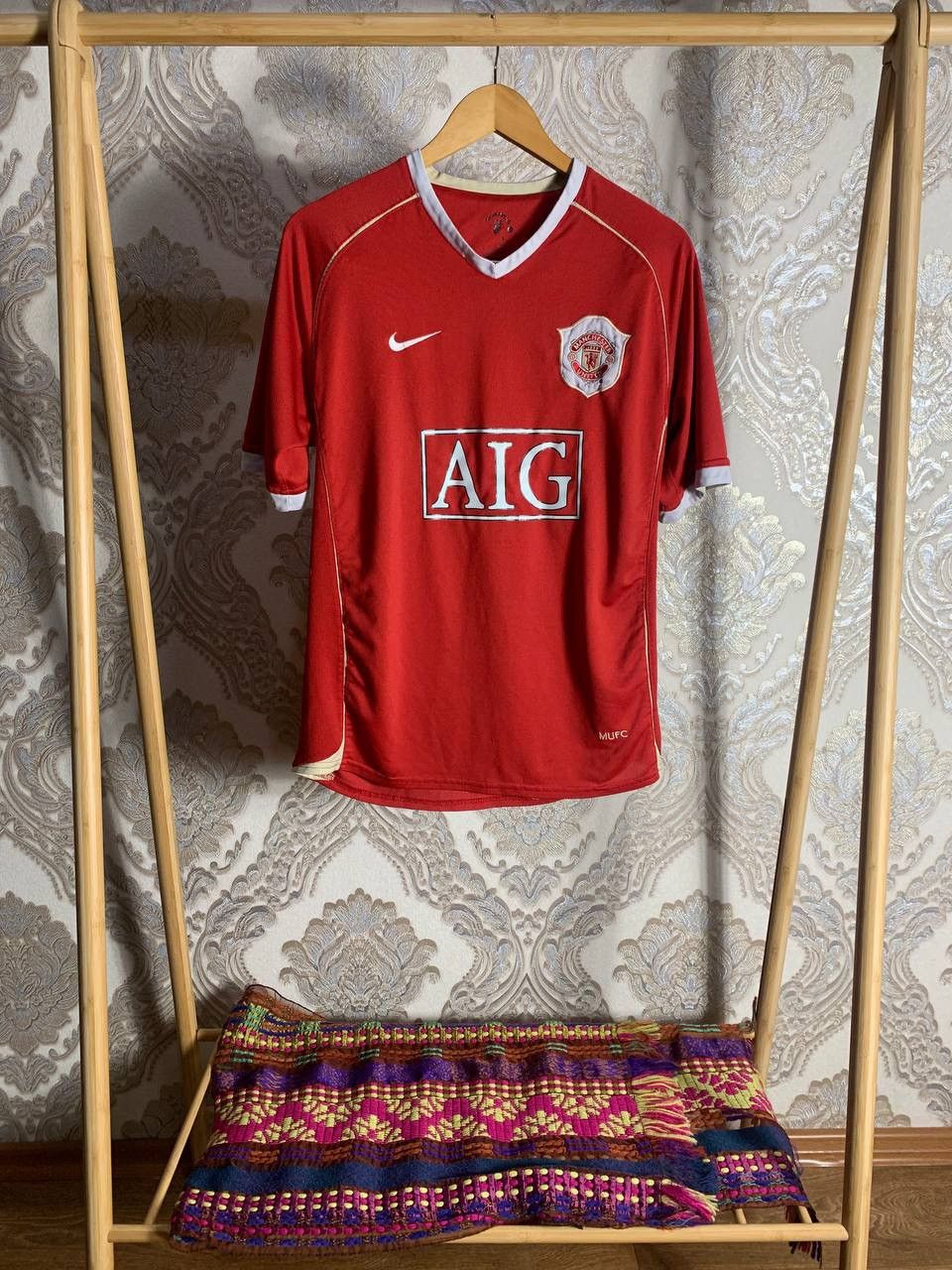 Nike VERY RARE NIKE FC MANCHESTER UNITED ENGLAND SOCCER JERSEY Size US M / EU 48-50 / 2 - 1 Thumbnail