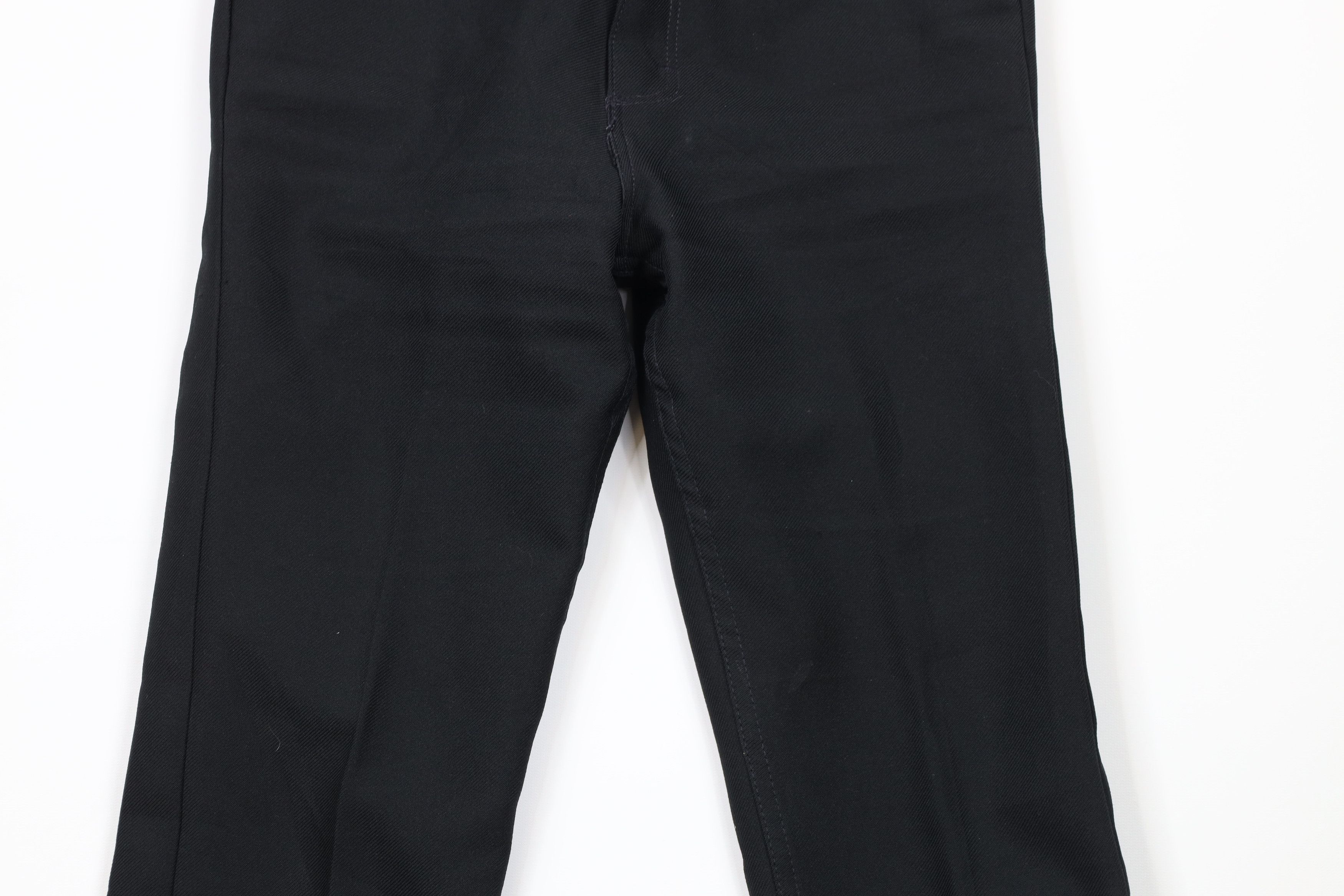 Vintage × Wrangler Vintage 70s Wrangler Flared Wide Leg Knit Pants Black USA Size US 30 / EU 46 - 3 Thumbnail