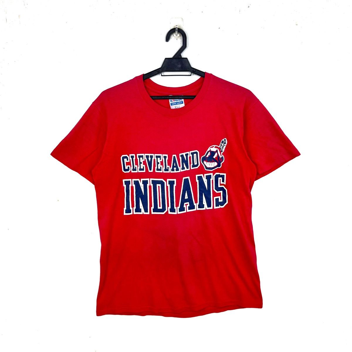 MLB × Vintage Vintage 80s Cleveland Indians Tshirt Size US M / EU 48-50 / 2 - 1 Thumbnail