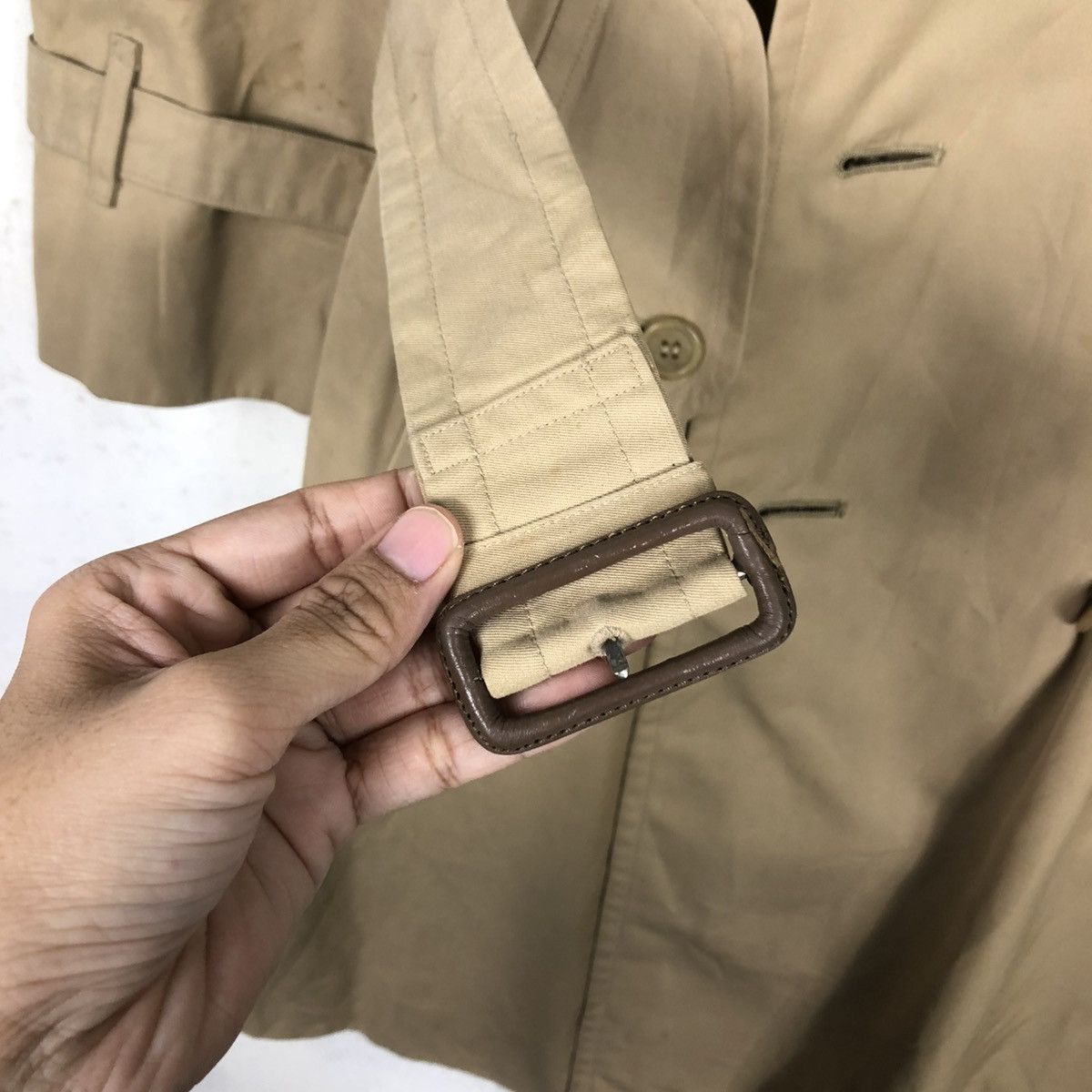 Burberry 🔥VINTAGE TRENCH COAT LONG JACKET BURBERRYS NOVA CHECK Size US S / EU 44-46 / 1 - 19 Thumbnail