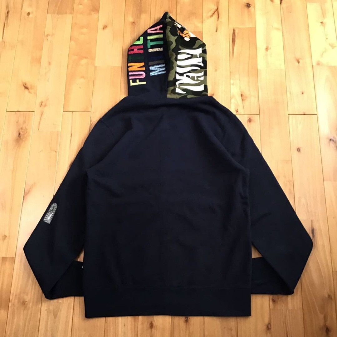 Bape BAPE Navy Tiger full zip hoodie a bathing ape Size US M / EU 48-50 / 2 - 2 Thumbnail