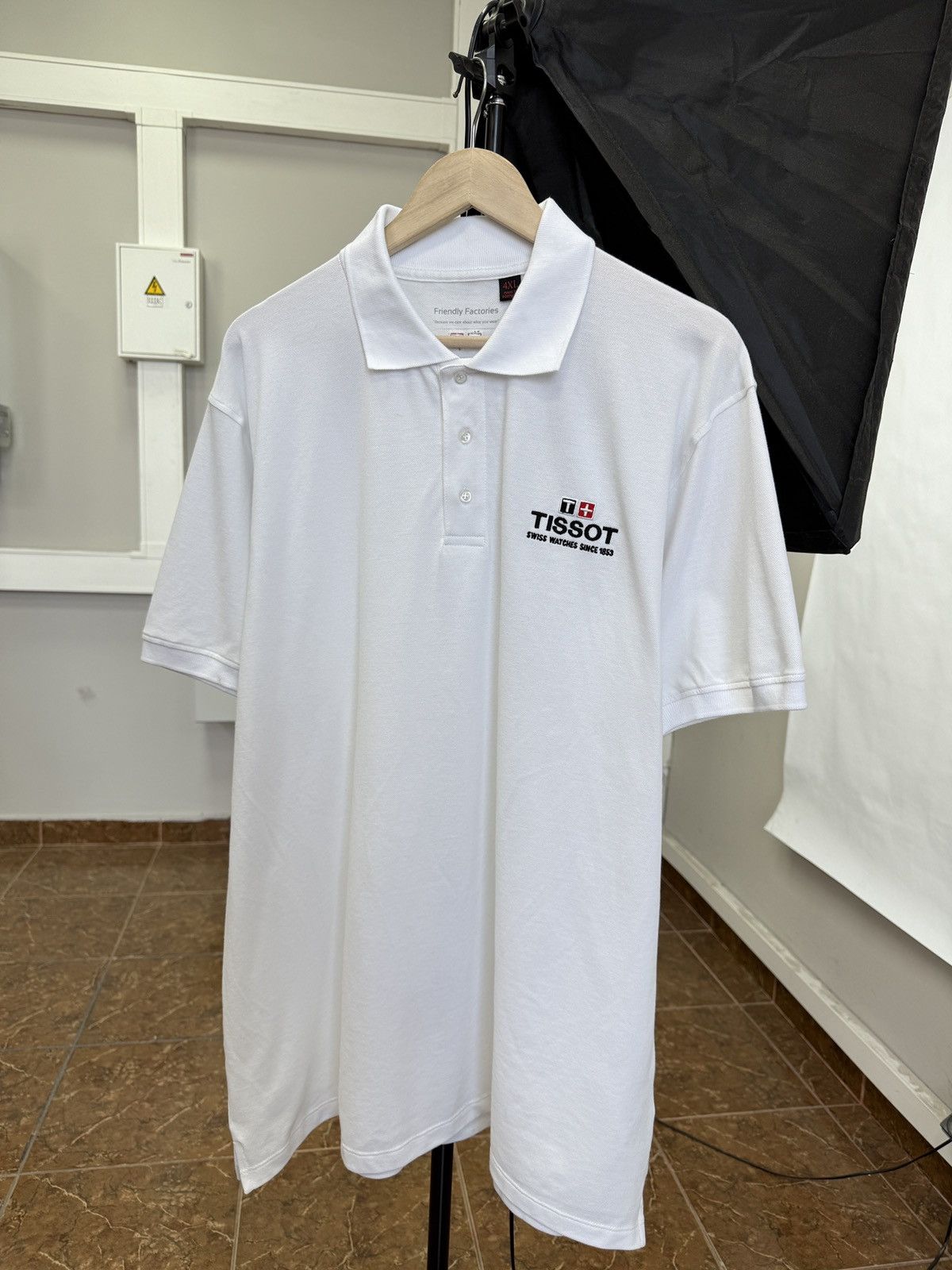 Tissot 🇨🇭Y2K Tissot Swiss Watches Since 1853 Polo T-Shirt Rare Retro Size US XXL / EU 58 / 5 - 1 Thumbnail