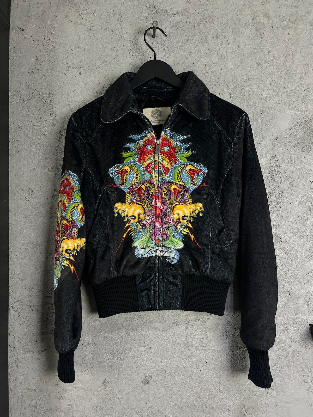 Ed Hardy Vintage Ed Hardy bridled velvet jacket Size M / US 6-8 / IT 42-44 - 1 Thumbnail