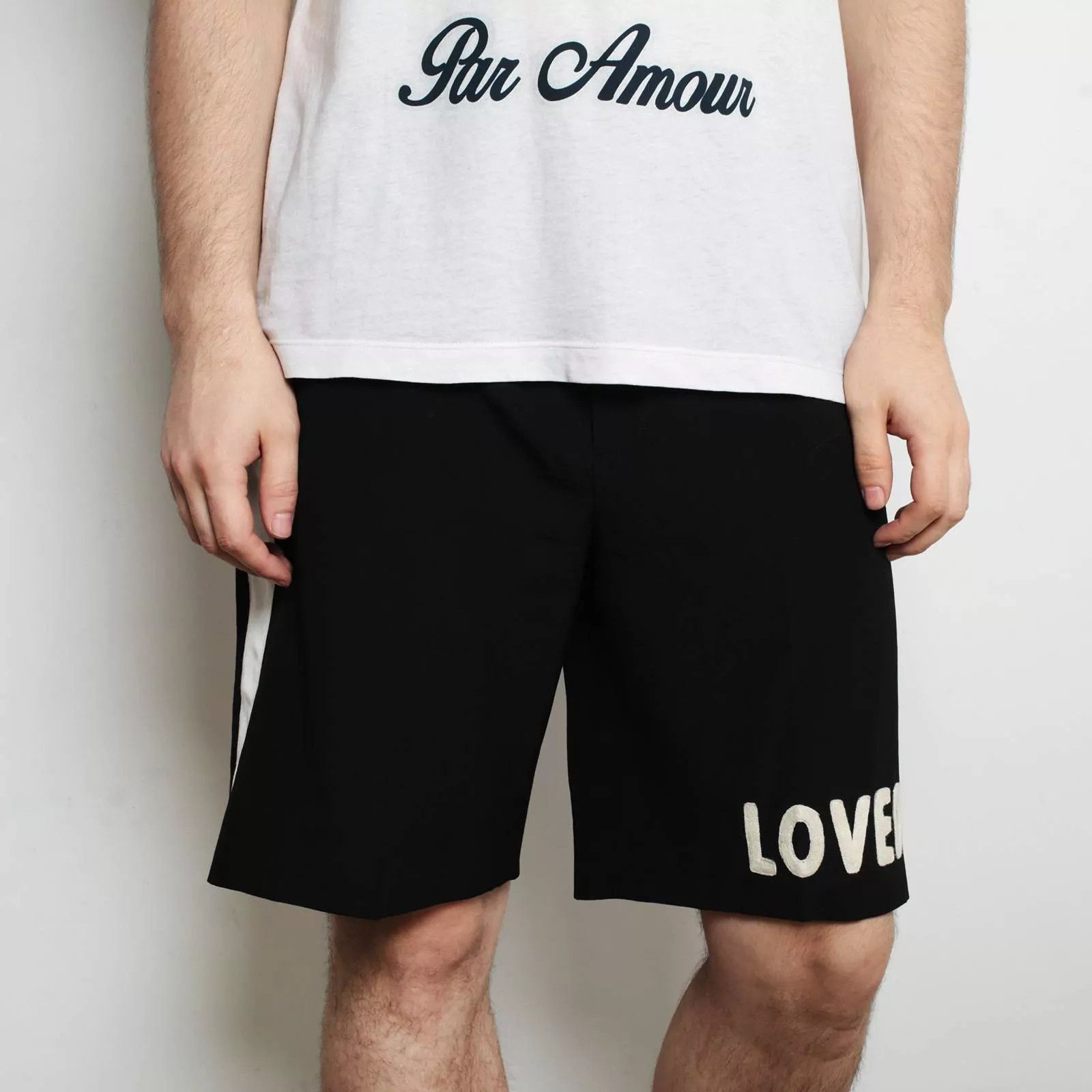 Gucci Gucci "LOVED" chain stitched wool shorts, 48 (fits M-L) Size US 32 / EU 48 - 8 Thumbnail