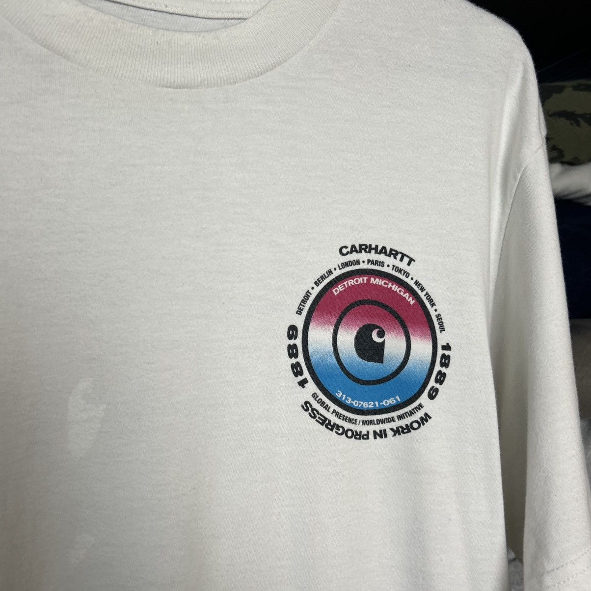 Carhartt Mens Carhartt Wip Big Logo streetwear y2k tee Size US M / EU 48-50 / 2 - 5 Thumbnail