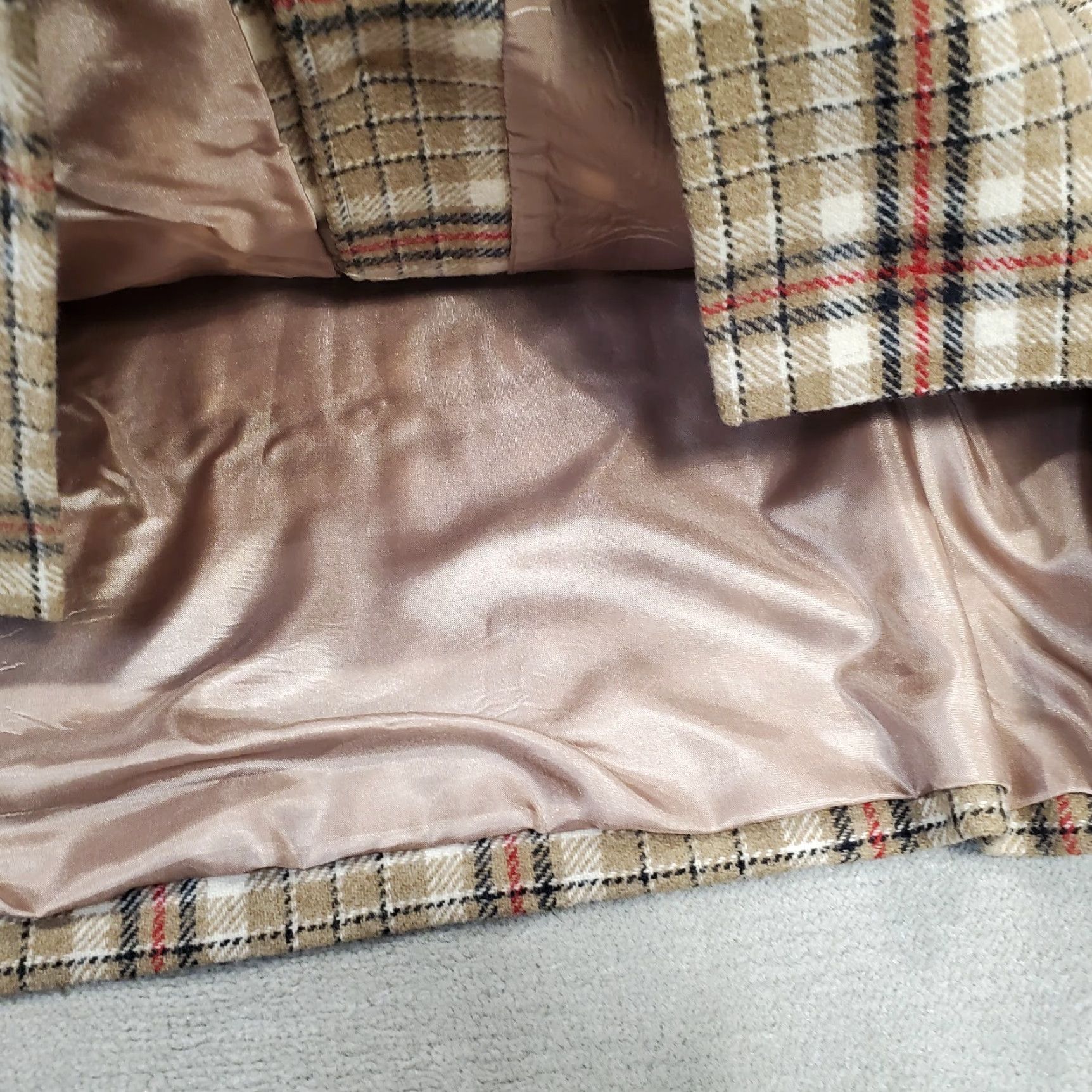 Pendleton Pendleton Jacket Shacket Womens Large Beige Wool Lined Plaid Coat Made In USA Size L / US 10 / IT 46 - 3 Thumbnail