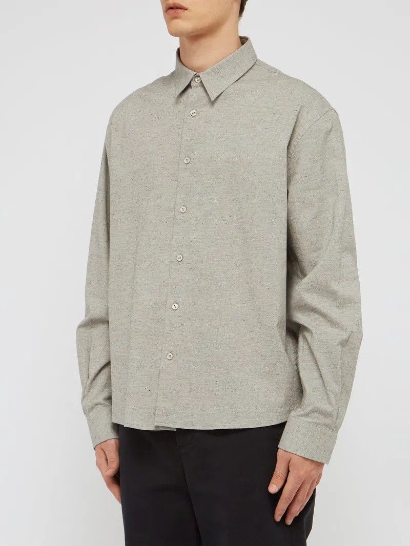 RAEY Raey grey cotton textured shirt Size US M / EU 48-50 / 2 - 2 Thumbnail