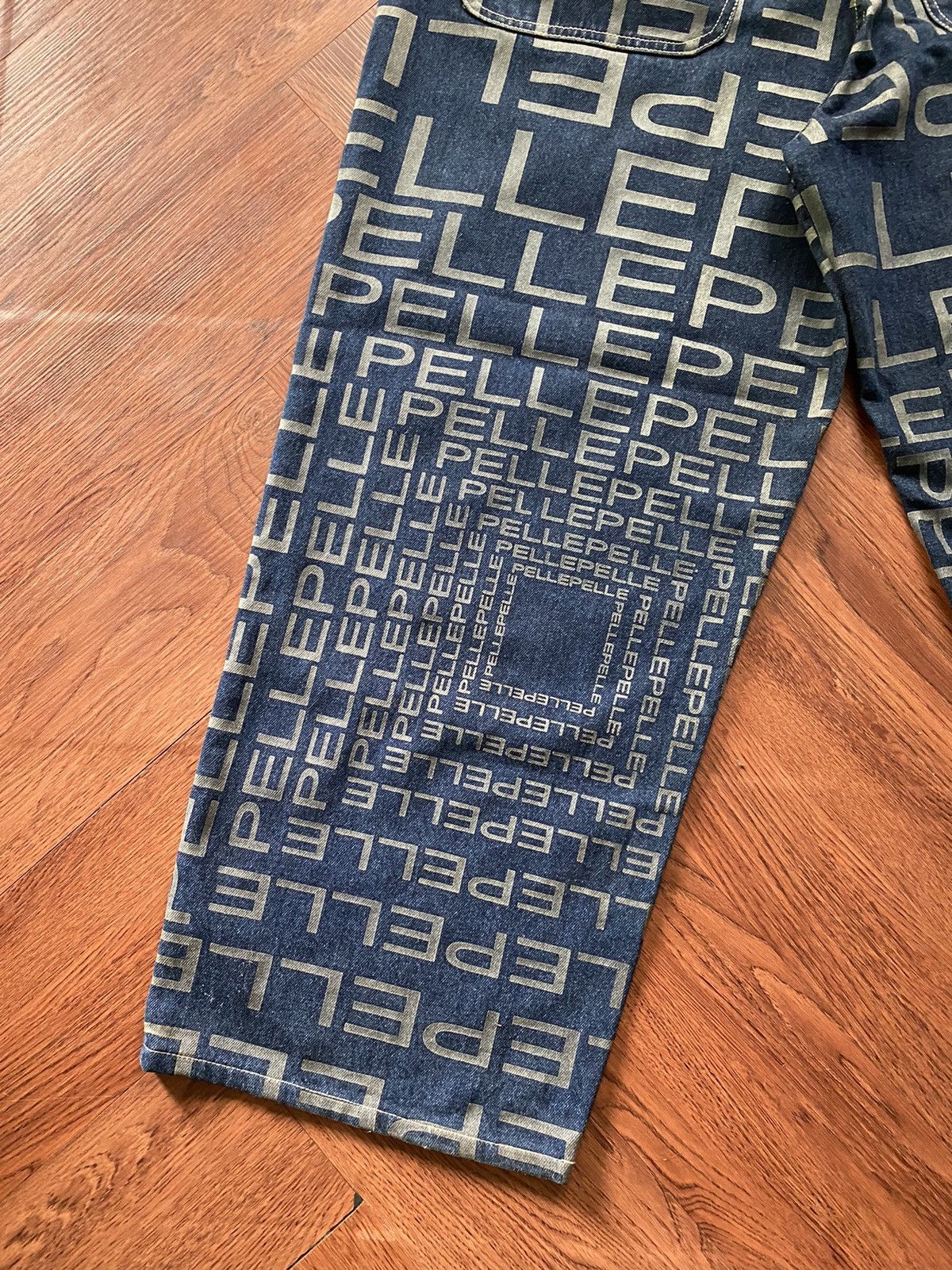 If Six Was Nine × Marc Buchanan × Pelle Pelle Pelle Pelle Baggy Fullprint Jeans Size US 38 / EU 54 - 11 Thumbnail