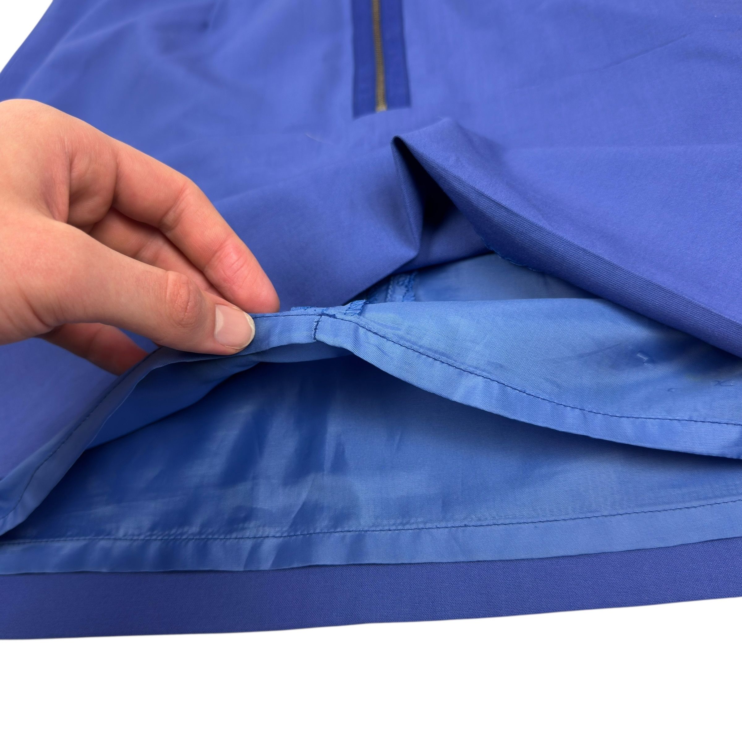 Acne Studios Acne Women's Royal Blue Stretch Back Zip Mini Short Skirt 38 Size 38" / US 16 / IT 52 - 8 Thumbnail