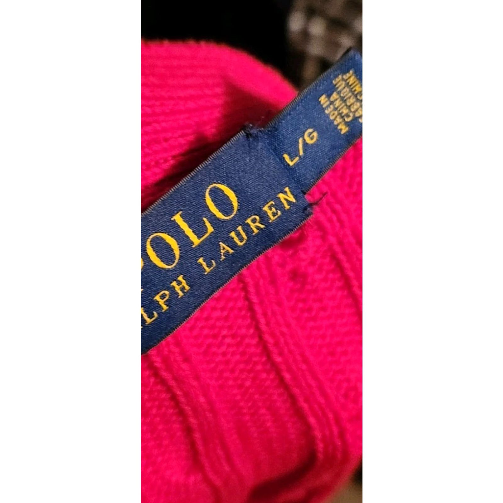 Polo Ralph Lauren VINTAGE Polo Ralph Lauren Cardigan Women L Red 90s Preppy Knit Cable Knit Sweater Size L / US 10 / IT 46 - 2 Thumbnail