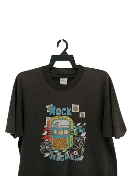 Band Tees Vintage 90s Rock The Jukebox Sunfaded Tshirt Rare Size US L / EU 52-54 / 3 - 3 Thumbnail