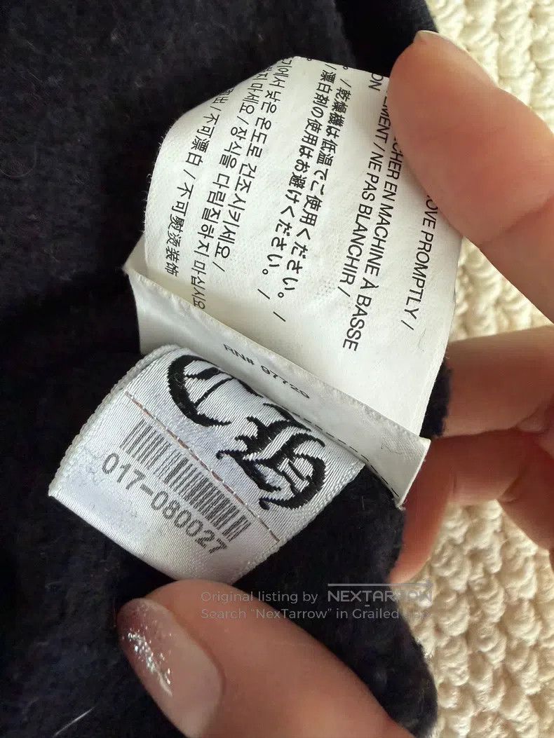 Chrome Hearts CHROME HEARTS Size S Sweater hoodie with velvet Size US S / EU 44-46 / 1 - 3 Thumbnail