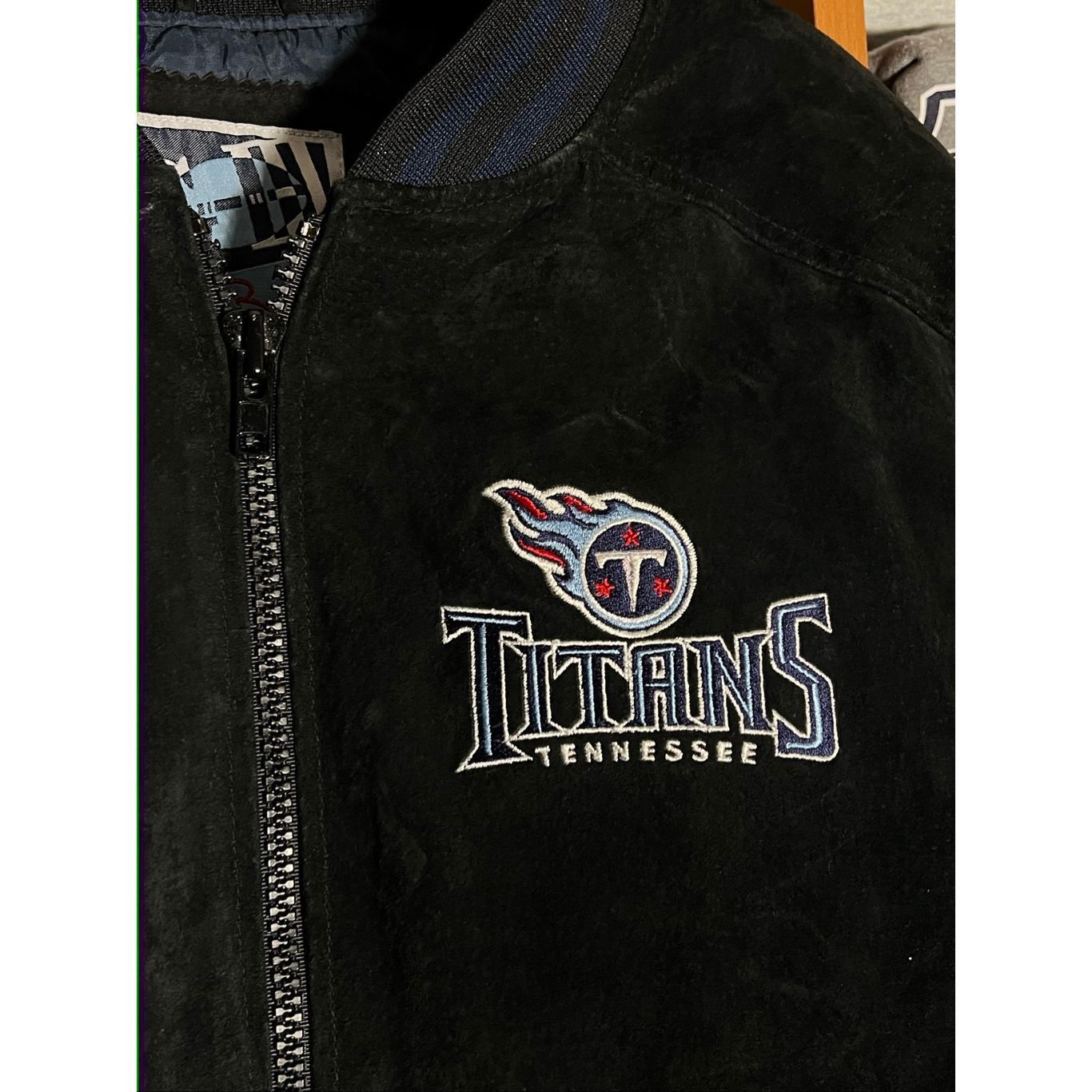 NFL Vintage NFL Carl Banks G-III Tennessee Titans Suede Leather Size US M / EU 48-50 / 2 - 2 Thumbnail