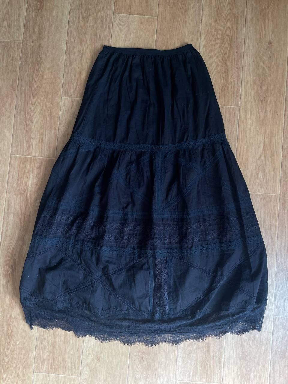 Diesel Vintage Diesel Black Avant Garde Maxi Skirt Size 27" / US 4 / IT 40 - 12 Thumbnail