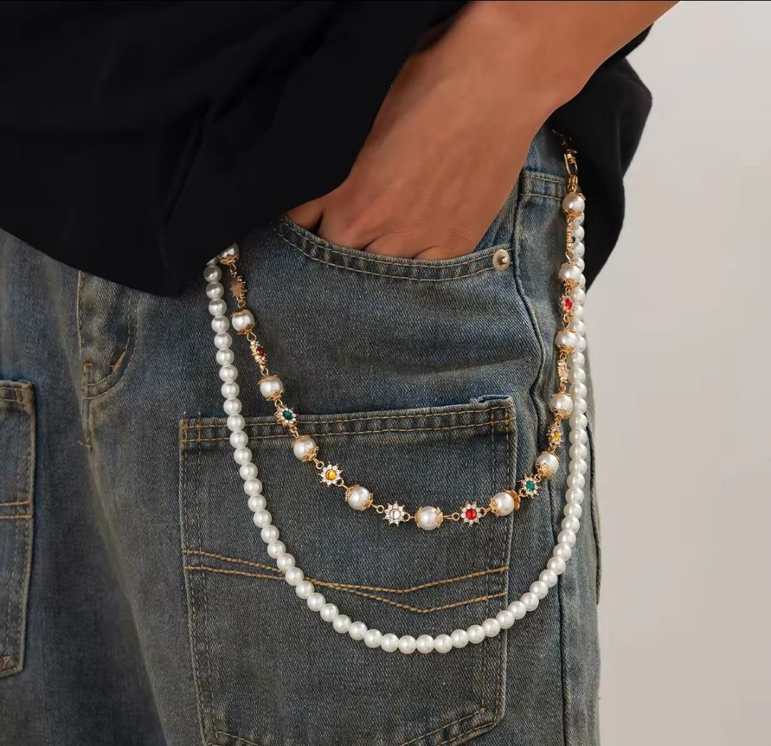Jewelry × Vintage Hip Hop Jewellery Jeans Chain Size ONE SIZE - 1 Thumbnail