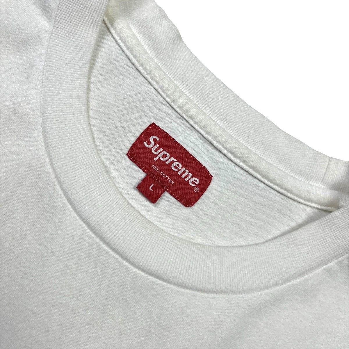 Supreme Supreme Streetwear Luxury Tee Skateboarding Cotton White Size US L / EU 52-54 / 3 - 3 Thumbnail