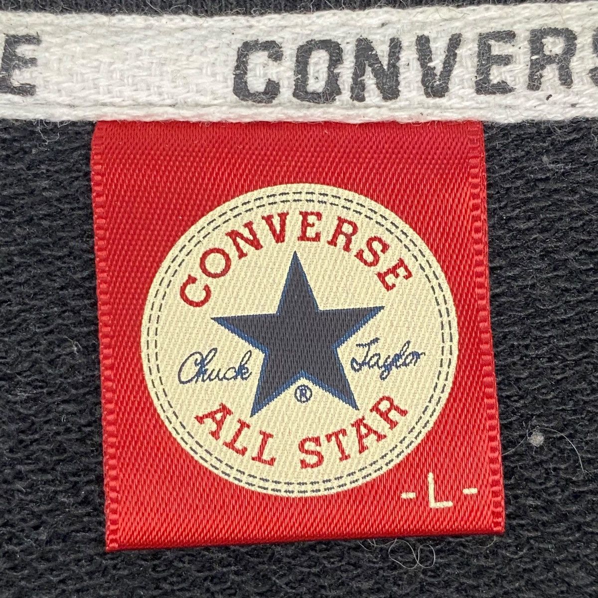 Vintage Vintage Converse Japan Sweatshirt Crewneck Black Jumper Sz L Size US L / EU 52-54 / 3 - 6 Thumbnail