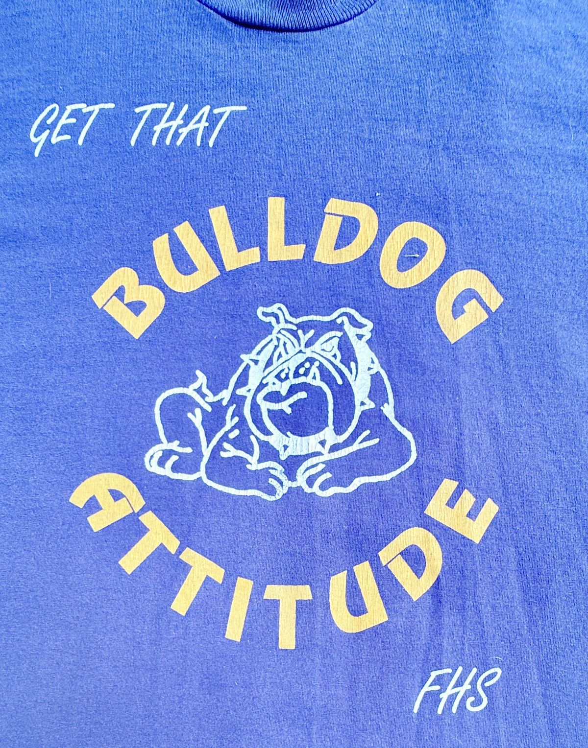 Fruit Of The Loom VINTAGE 90s FOTL SINGLE STITCH BULLDOG TEE XL Size US XL / EU 56 / 4 - 2 Thumbnail