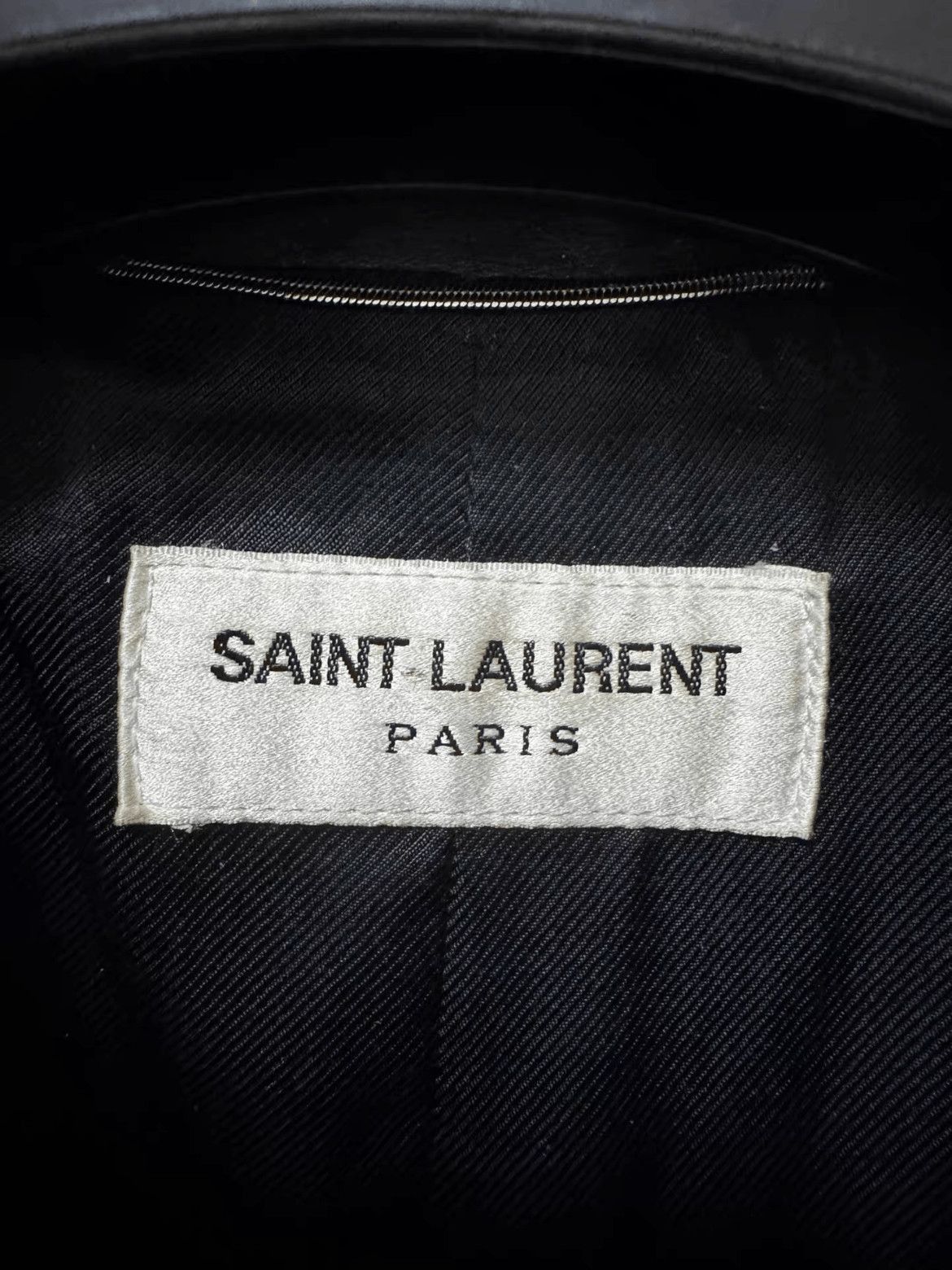 Saint Laurent Paris Sz 50 Saint Laurent Paris by Hedi 15SS Runway Leather Jacke Size US M / EU 48-50 / 2 - 5 Thumbnail