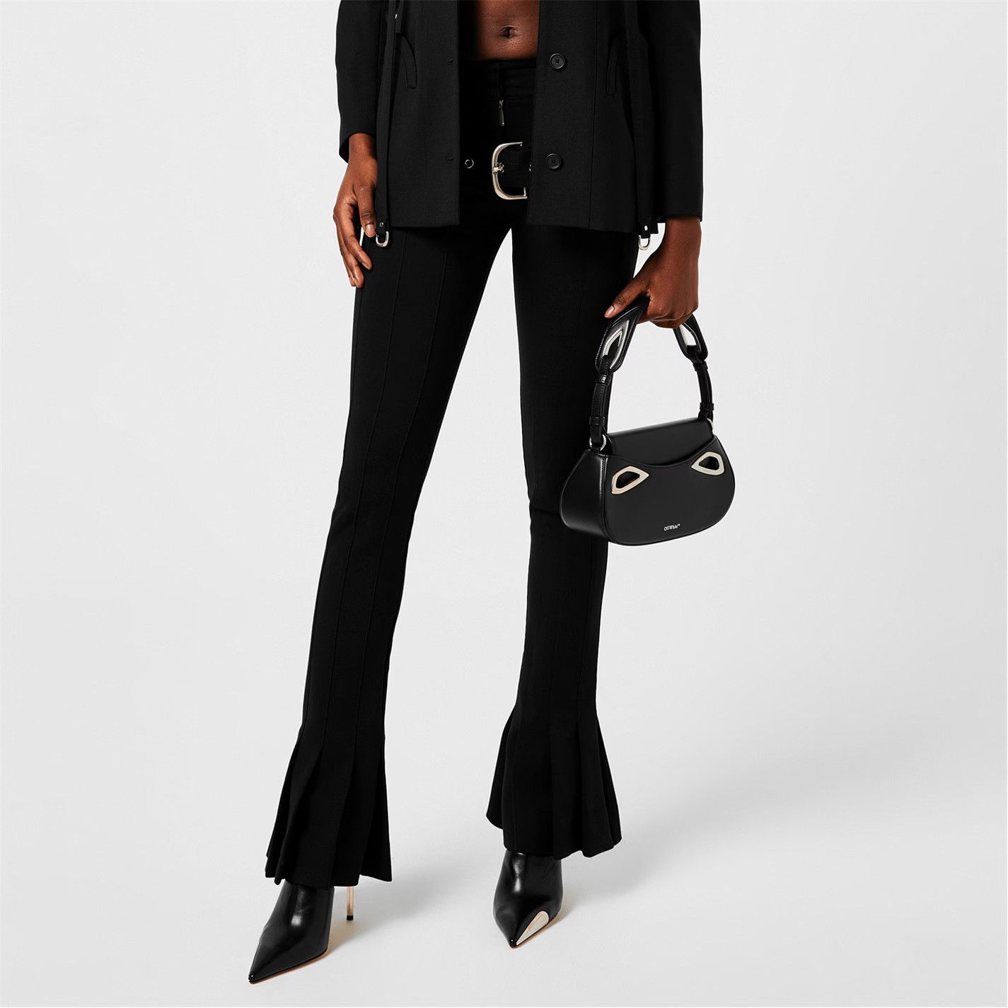 Off-White o1g2r1mq1224 Belt Pant in Black Size 29" - 3 Thumbnail