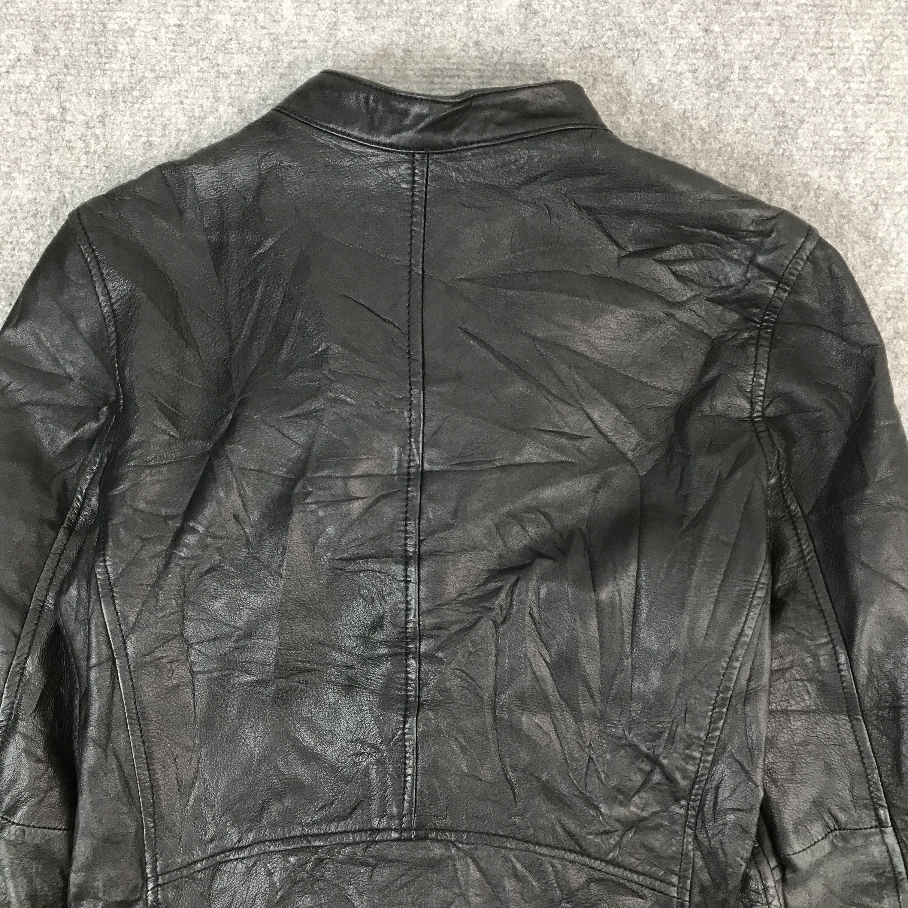 14th Addiction × If Six Was Nine × Japanese Brand COEN JAPAN DESIGN DOUBLE COLLAR LEATHER JACKET Size US XS / EU 42 / 0 - 4 Thumbnail