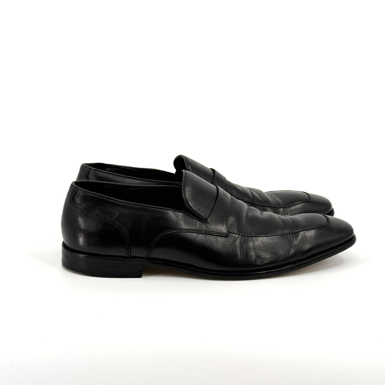 Hugo Boss Black Genuine Leather Minimalist Office Career Loafers Size US 8.5 / EU 41-42 - 4 Thumbnail
