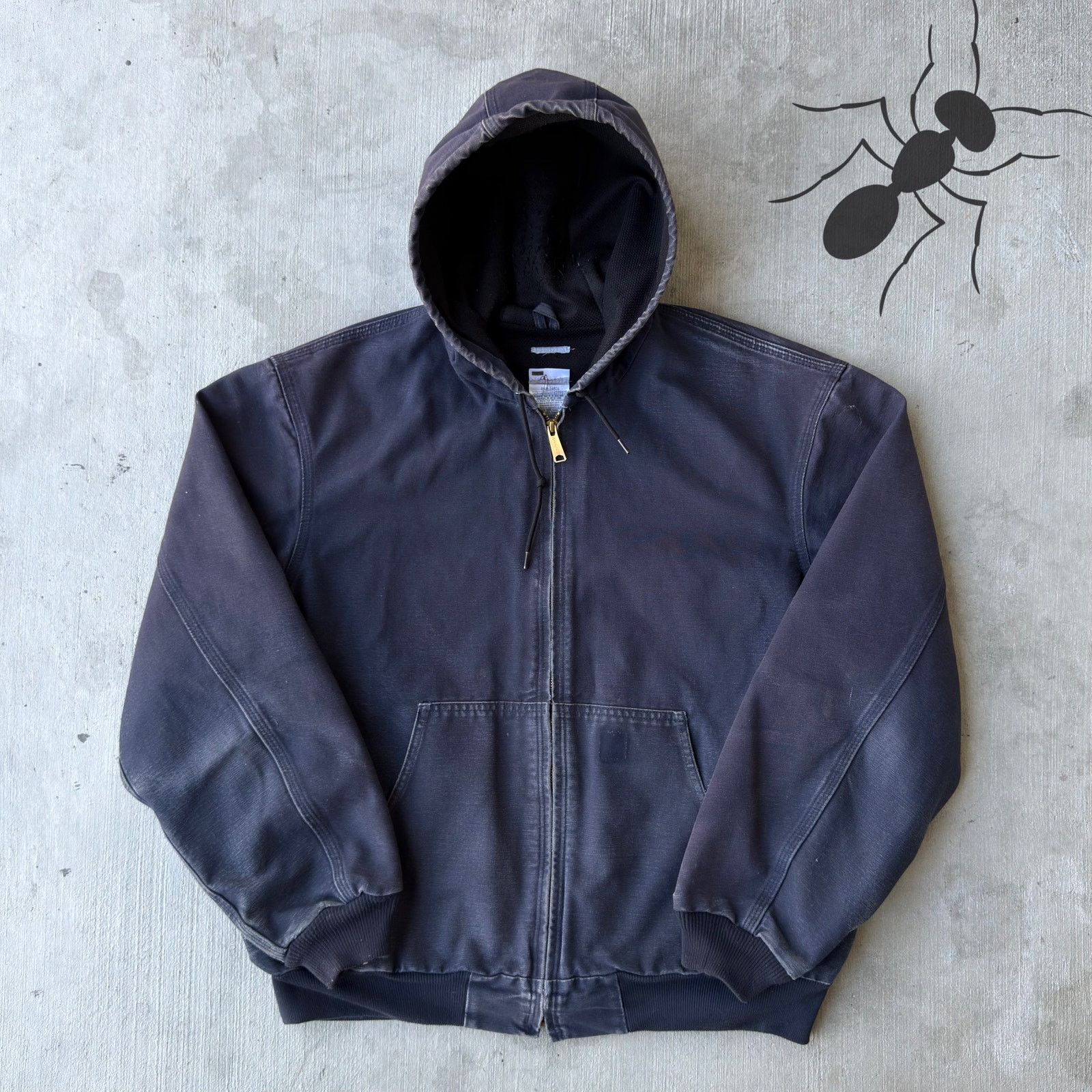 Carhartt × Vintage Vintage Y2K Carhartt J208 MDT blue hooded work wear jacket Size US XL / EU 56 / 4 - 1 Thumbnail
