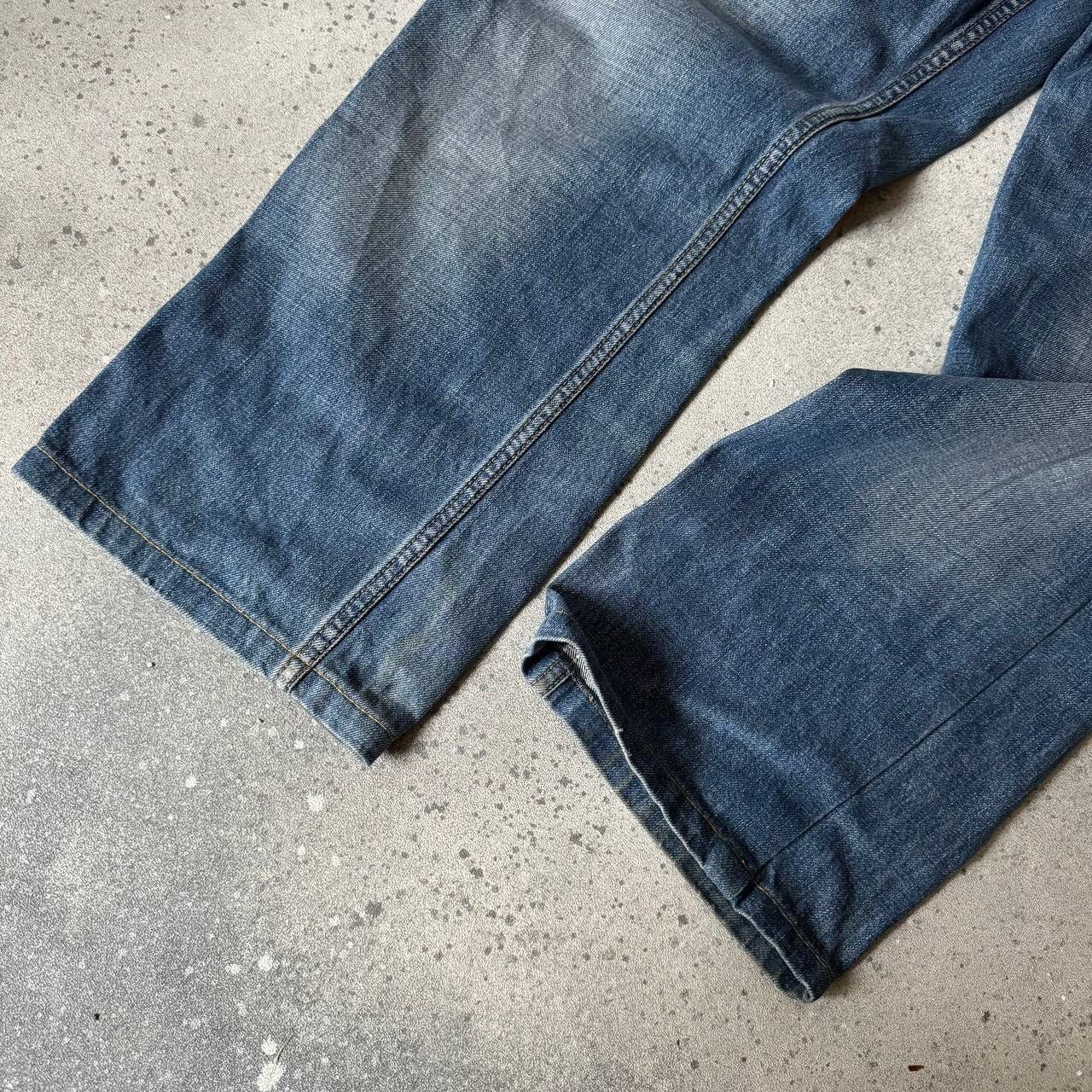Carhartt 90s Carhartt USA Vintage Wide Leg Blue Washed Denim Jeans Size US 33 - 7 Thumbnail