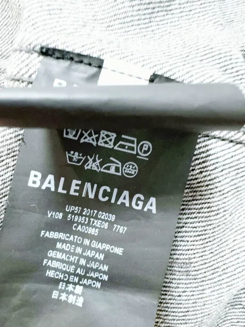 Balenciaga Balenciaga Grey-Black 36 Size Back Relief Letter Logo Long Size XS / US 0-2 / IT 36-38 - 5 Thumbnail
