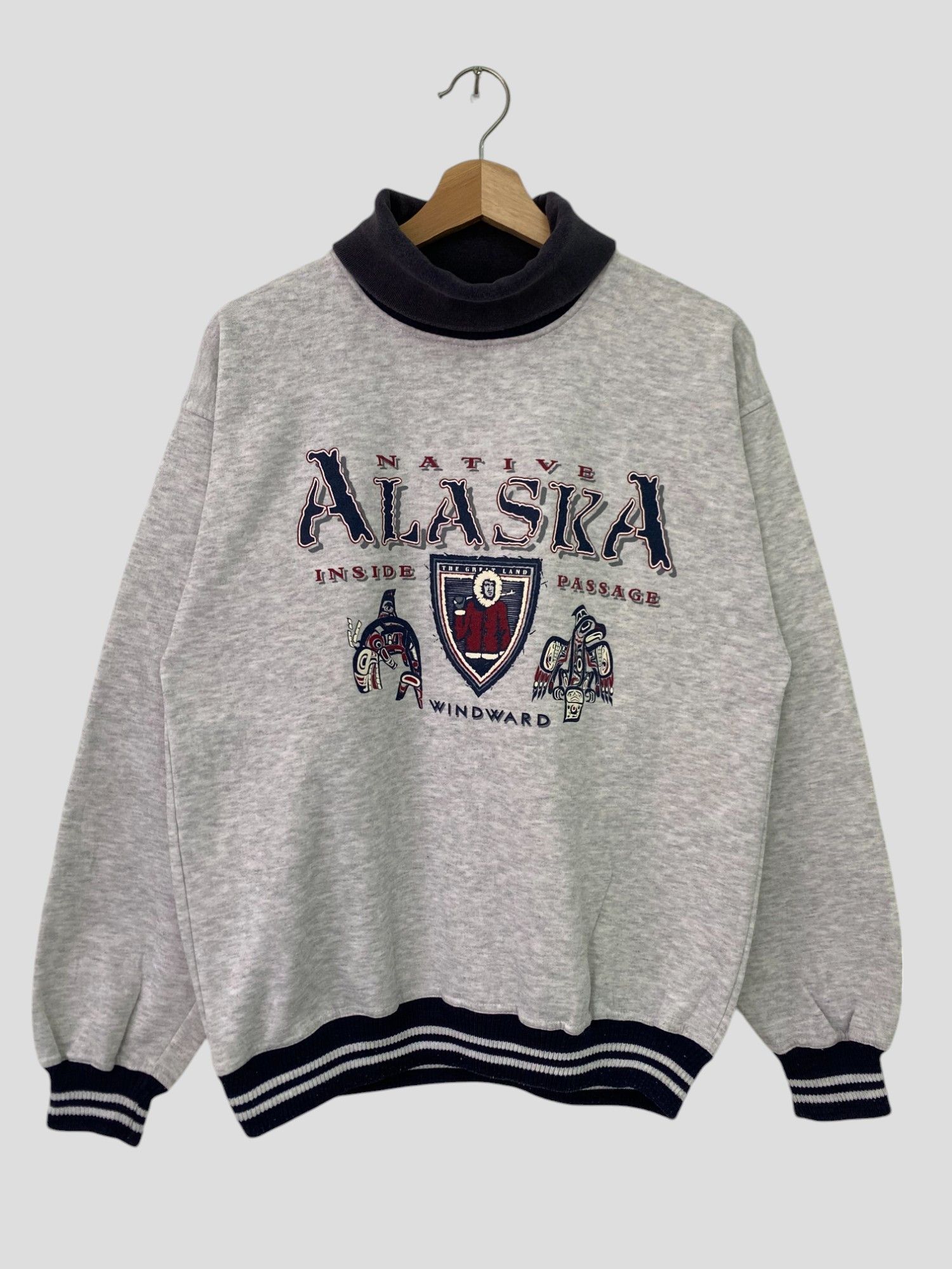 Vintage Native Alaska Sweatshirt Crewneck Medium Size