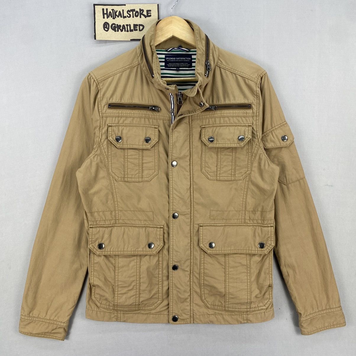 Vintage Vintage Y2k Splendid Satisfaction Tactical Multpocket Jacket Size US S / EU 44-46 / 1 - 1 Thumbnail