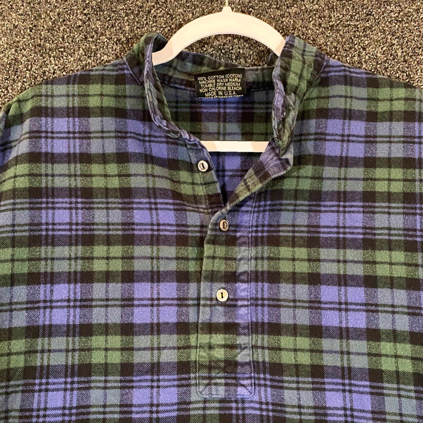 CO Vermont Flannel Co Shirt Mens Medium Multicolor Plaid Cotton Button-Up Made in USA Size US M / EU 48-50 / 2 - 5 Thumbnail
