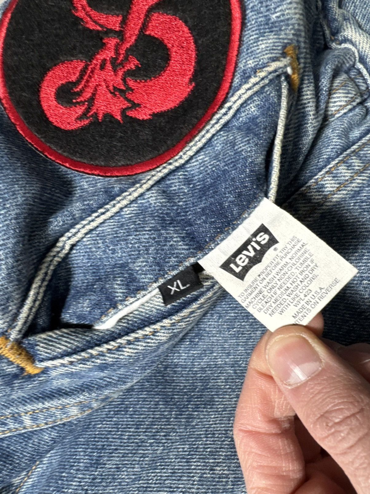 Levi's Vintage Clothing Levis Metallica Denim Reversible Jacket Size XL Vintage Size US XL / EU 56 / 4 - 5 Thumbnail