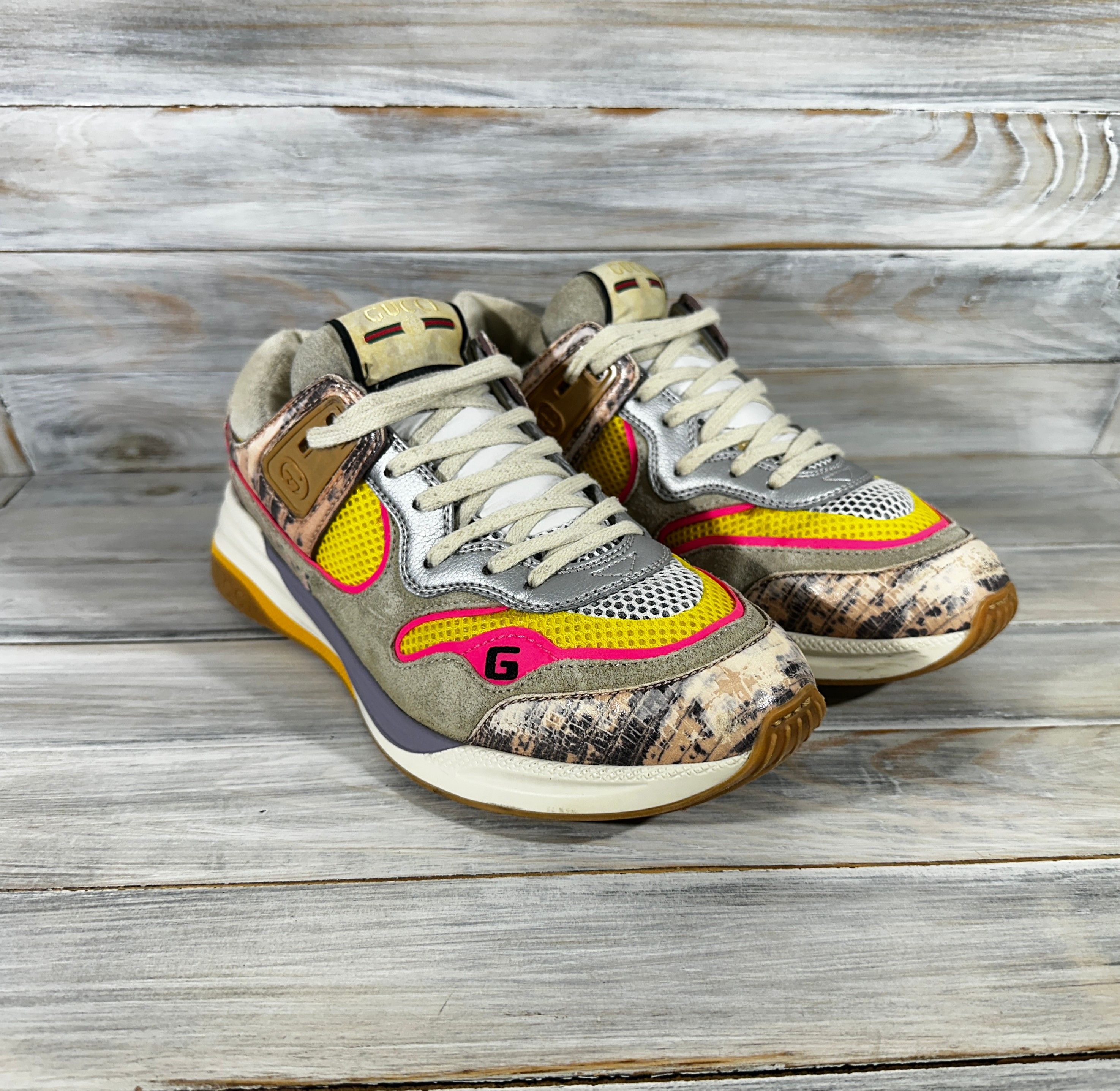 Gucci Gucci Ultrapace 'Rock Tejus Printed' Women's Made In Italy Size US 9 / IT 39 - 2 Thumbnail
